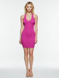 Shapewear Seamless Halter Neck Deep U Mini Dress