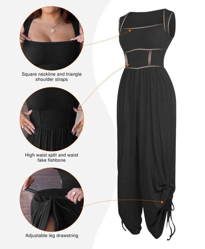 The Shapewear Jumpsuit with Adjustable Trouser Legs