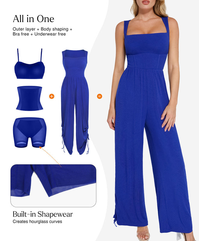 The Shapewear Jumpsuit with Adjustable Trouser Legs