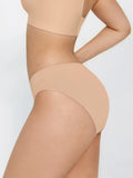 Seamless Solid Pressure-free Stretchy Fit Mid-Rise Brief