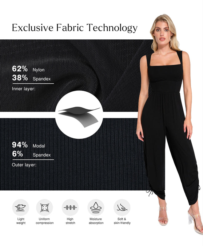 The Shapewear Jumpsuit with Adjustable Trouser Legs
