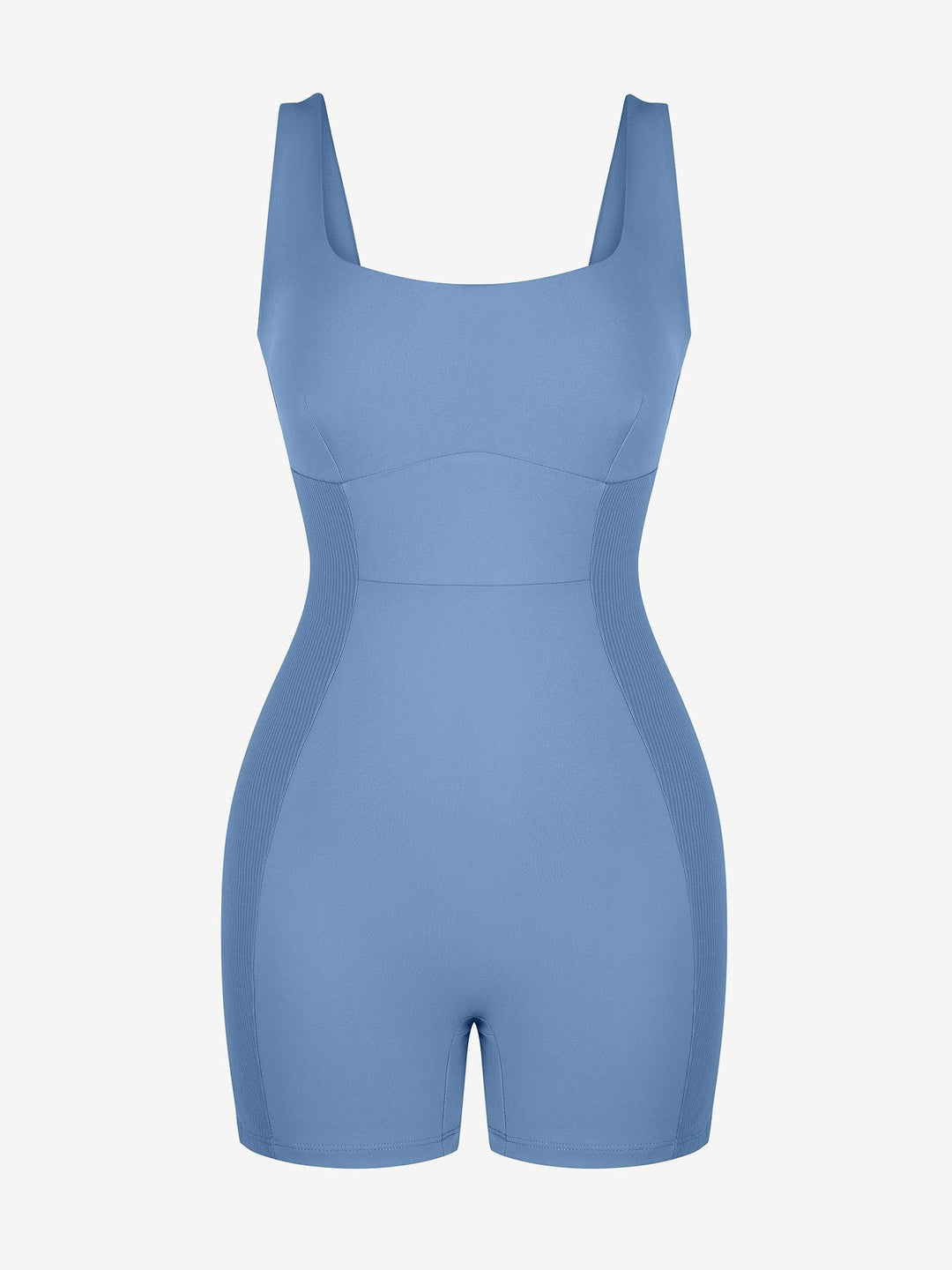 Popilush? Square Neck Patchwork Shapewear Romper