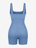 Popilush? Square Neck Patchwork Shapewear Romper