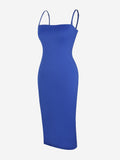 Popilush? Cooling Bodycon Summer Dress Set Bluetag Cooling Built-In Shapewear Tube Maxi Dress Or Shrug