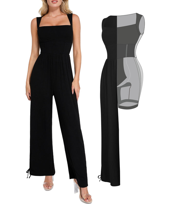 The Shapewear Jumpsuit with Adjustable Trouser Legs