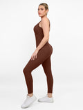 Seamless Square Neck One Piece Sport Jumpsuit