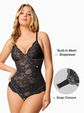 Lace Smooth Firm Control Thong Bodysuit