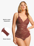 Lace Smooth Firm Control Thong Bodysuit