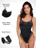 Popilush? Sexy Tops Body Shaper Tank Sheer Mesh Shapewear Slip Thong Bodysuit