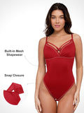Popilush? Sheer Mesh Shapewear Cut-Out Bodysuit