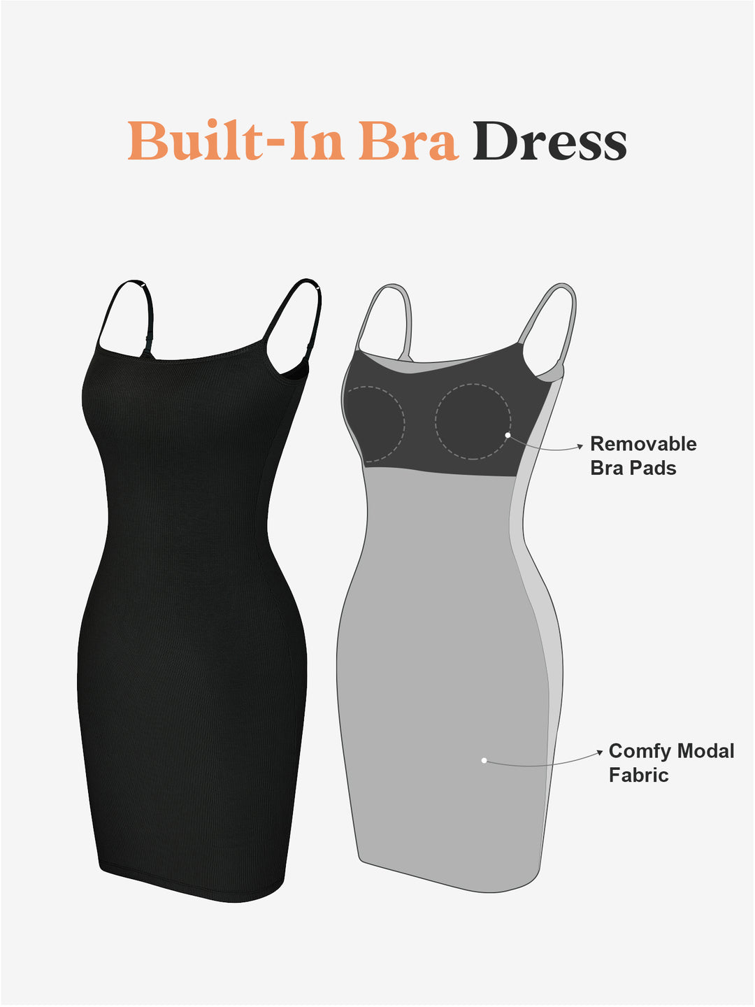 No Shaper Slip Mini Lounge Dress