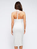 Popilush? Bodycon Summer Dress Low Back The Shapewear Dresses Backless Halter Midi