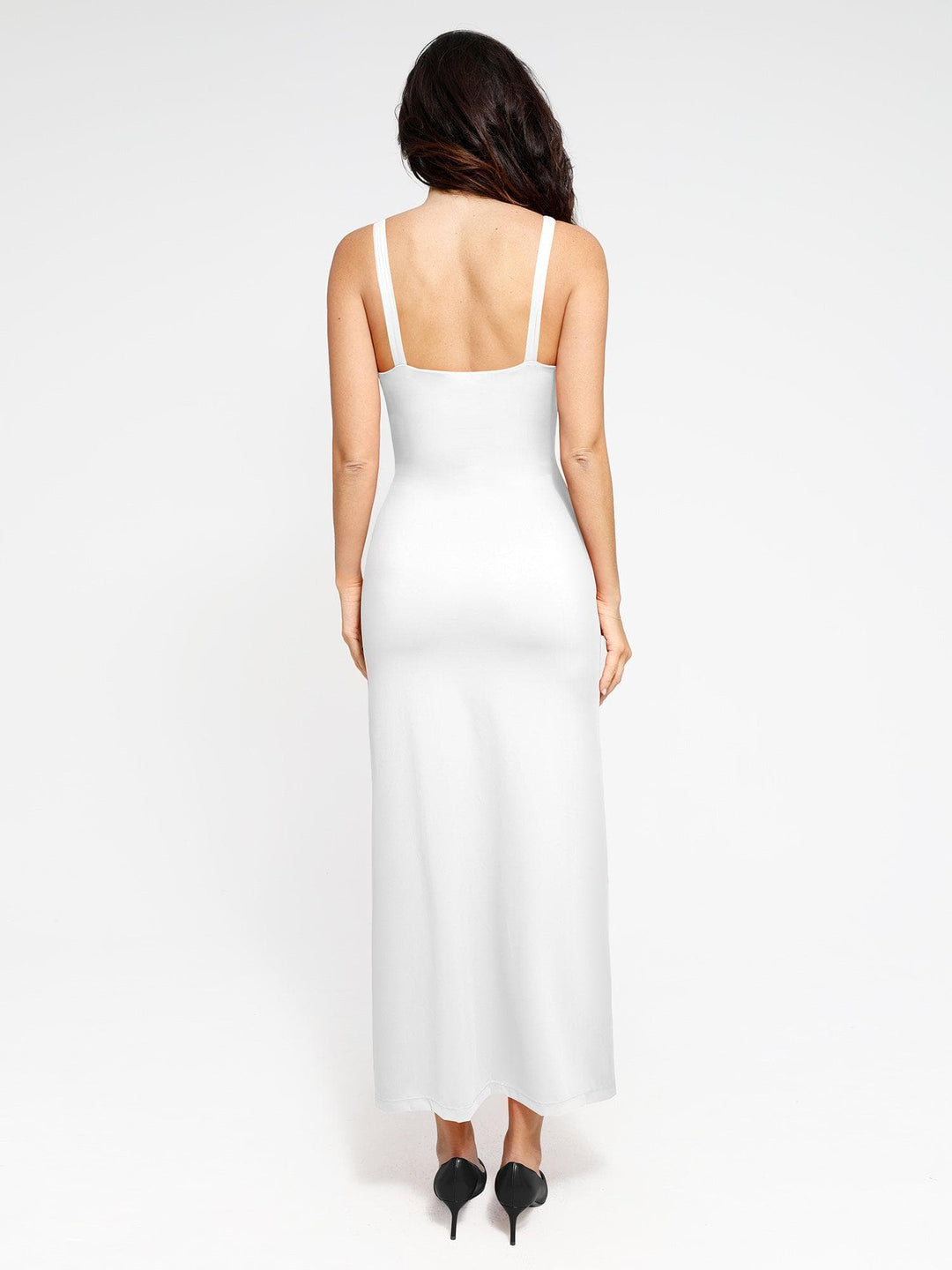 Popilush? Bodycon Shaping Slip Dress Summer The Shapewear Dress Ruched Slit Maxi