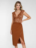 The Shapewear Bodysuit Sleeveless Lace V-Neck