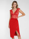 The Shapewear Bodysuit Sleeveless Lace V-Neck