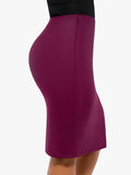 Built-In Shapewear Leather Skirt