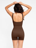 Popilush? Seamless Ribbed V-Neck Shapewear Romper