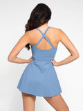 Popilush? Built-In Shapewear Pet Hair Resistant Crisscross Back Workout Dress