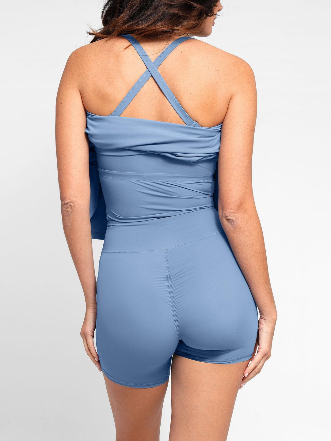Popilush? Built-In Shapewear Pet Hair Resistant Crisscross Back Workout Dress