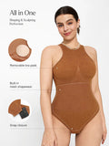 Shapewear Metallic Seamless Tummy-Control Durable Bodysuit