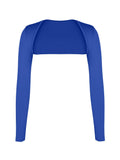 Popilush Shrug for Bridal Wedding Party Dress Blue / S Bluetag Cooling Long Sleeve Shrug