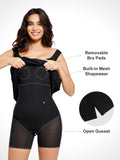Popilush? Built-in Shapewear Off Shoulder Split Maxi Dress