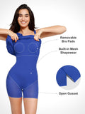 Popilush? Built-in Shapewear Ruched Slit Maxi Dress