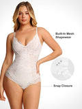 Lace Smooth Firm Control Thong Bodysuit