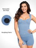 Popilush? Sweetheart Neck One Piece Shapewear Romper