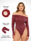 popilush-shapewear-metallic-knit-long-sleeve-slimming-bodysuit-off-shoulder-shine-tops-body-shaper-winter-35223441244336.webp