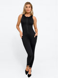 Popilush? Black / XS Sleeveless Shapewear Zip Front Jumpsuit