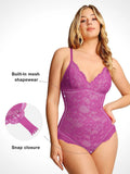 Lace Smooth Firm Control Thong Bodysuit