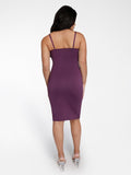 Popilush? Slip Bodycon Party Summer Cocktail Casual Gown The Shapewear Dress Midi with Mesh Detail