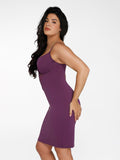 Popilush? Slip Bodycon Party Summer Cocktail Casual Gown The Shapewear Dress Midi with Mesh Detail