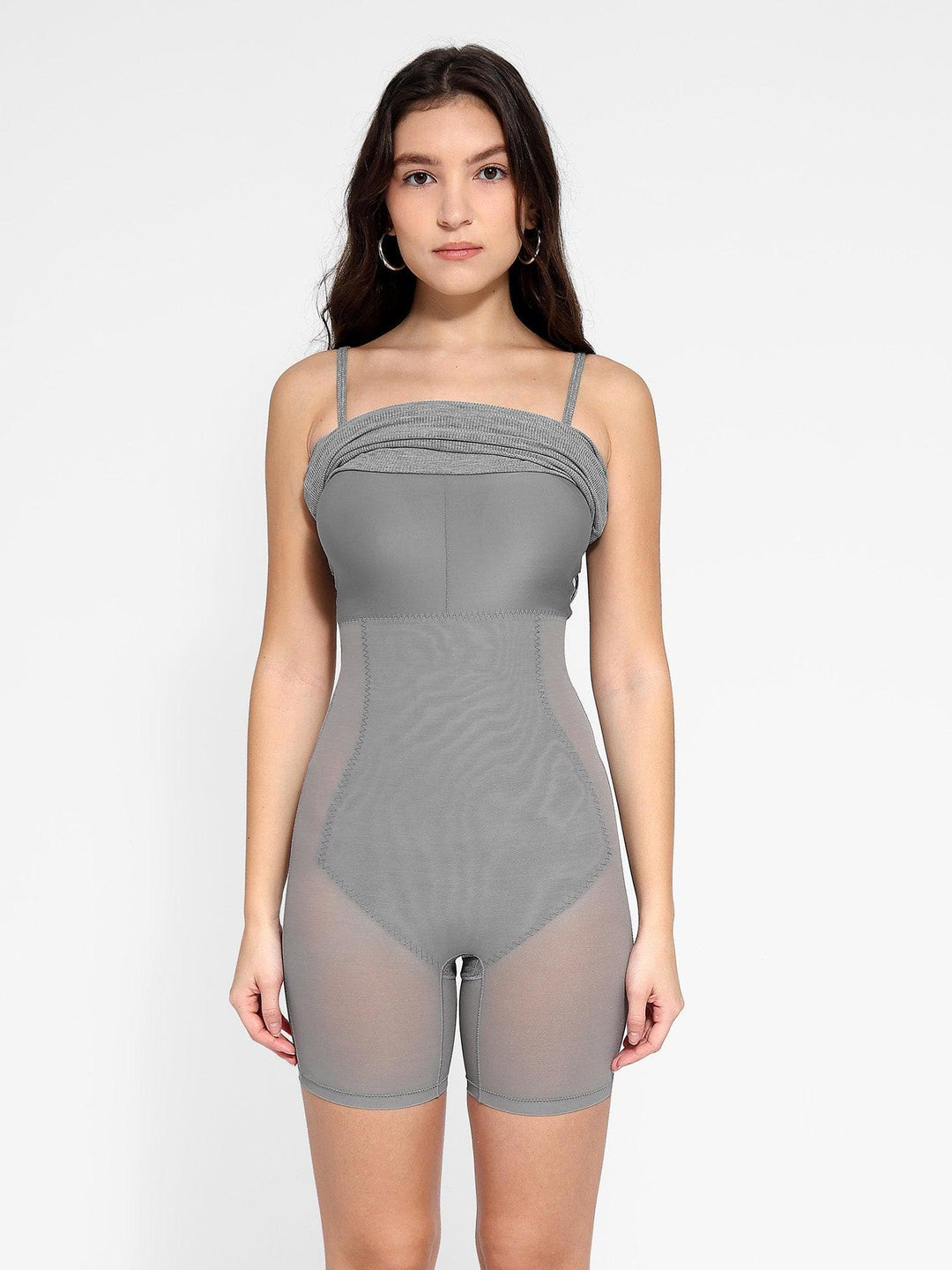Built-In Shapewear Slip Mini Lounge Dress