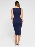 Popilush? Built-In Shapewear Hidden Zipper Sleeveless Dress