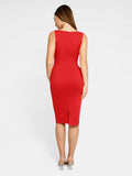 Popilush? Built-In Shapewear Hidden Zipper Sleeveless Dress