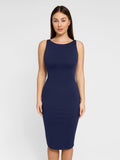 Popilush? Built-In Shapewear Hidden Zipper Sleeveless Dress