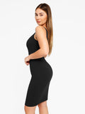 Popilush? Built-In Shapewear Sqaure Neck Sleeveless Dress