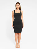 Popilush? Built-In Shapewear Sqaure Neck Sleeveless Dress