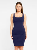 Popilush? Built-In Shapewear Square Neck Sleeveless Dress
