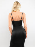 Popilush? Formal Bodycon Party Summer Dress Built-in Shapewear Corset Style Mermaid Hem Slip Maxi Dress