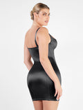 Popilush? Bodycon Summer Dress Tummy Control Built-In Shapewear Metallic Shiny Bustier Mini Dress