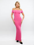 Popilush? Built-In Shapewear One Shoulder Maxi Dress