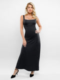 Popilush? Built-In Shapewear Square Neck Sleeveless Maxi Dress
