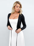 Popilush? Everyday Casual Dress Built-In Shapewear Square Neck Sleeveless Maxi Dress
