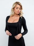 Popilush? Outwear Drop Shoulder Tie Open Front Long-Sleeve Cardigan