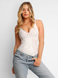 Popilush Thong Bodysuit Lace Smooth Firm Control Thong Bodysuit