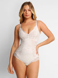 Popilush Thong Bodysuit Lace Smooth Firm Control Thong Bodysuit