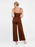 Popilush? Lace Wide-Leg Suspender Jumpsuit